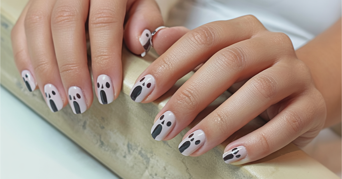 20+ Trendy Ghost Face Nails You&hellip;