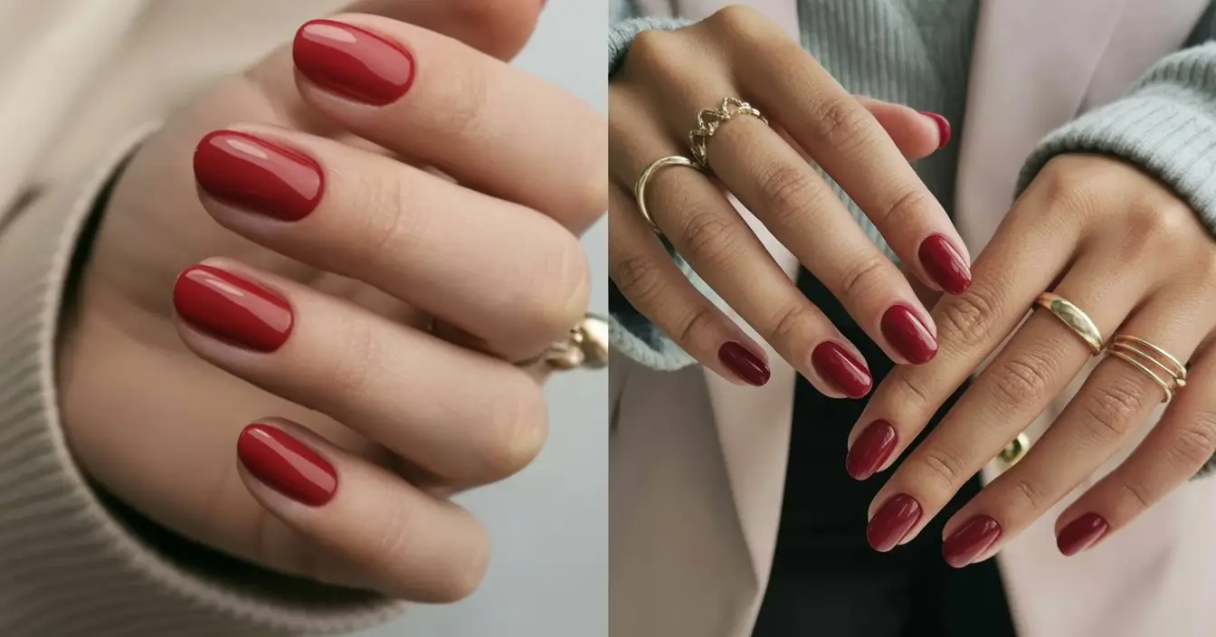 The Dark Cherry Red Nails Trend&hellip;