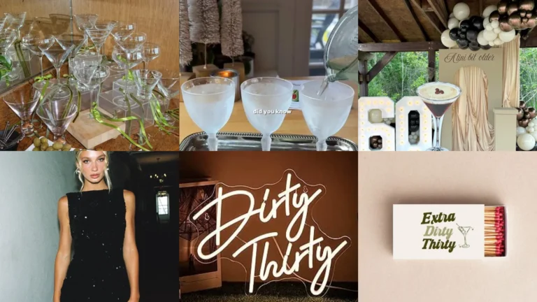 29+ Epic Dirty Thirty Martini Party Ideas 30th Birthday Hacks