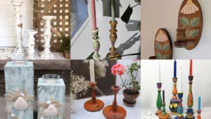 20+ Stunning Candle Holder Wood Painted Designs You’ll Crave