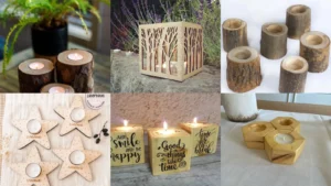20+ Stunning Tealight Candle Holder Ideas Wood Crafts
