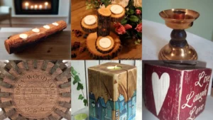 20+ Stunning Unique Candle Holder Wood Ideas That Transform