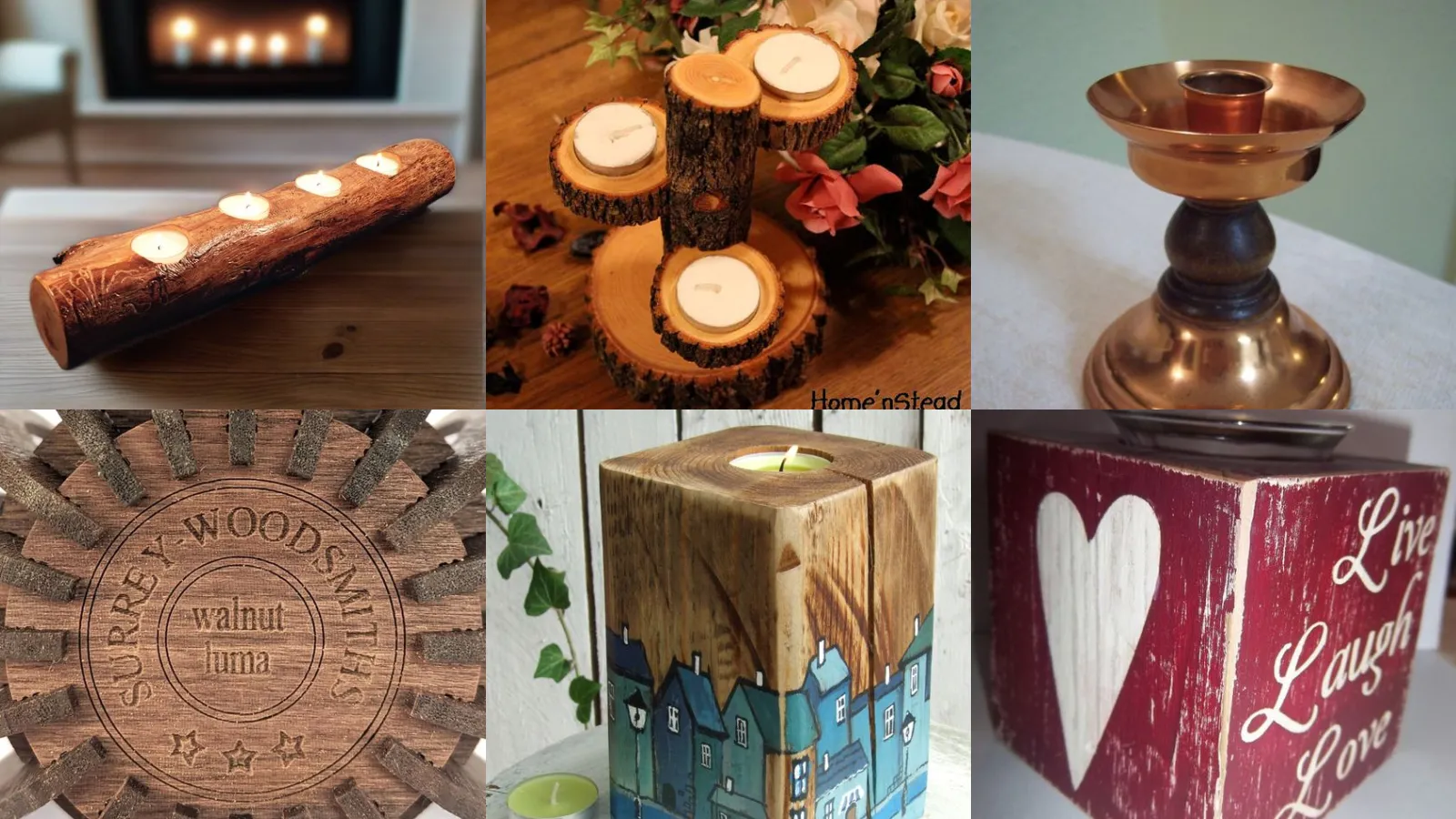 20+ Stunning Unique Candle Holder Wood Ideas That Transform