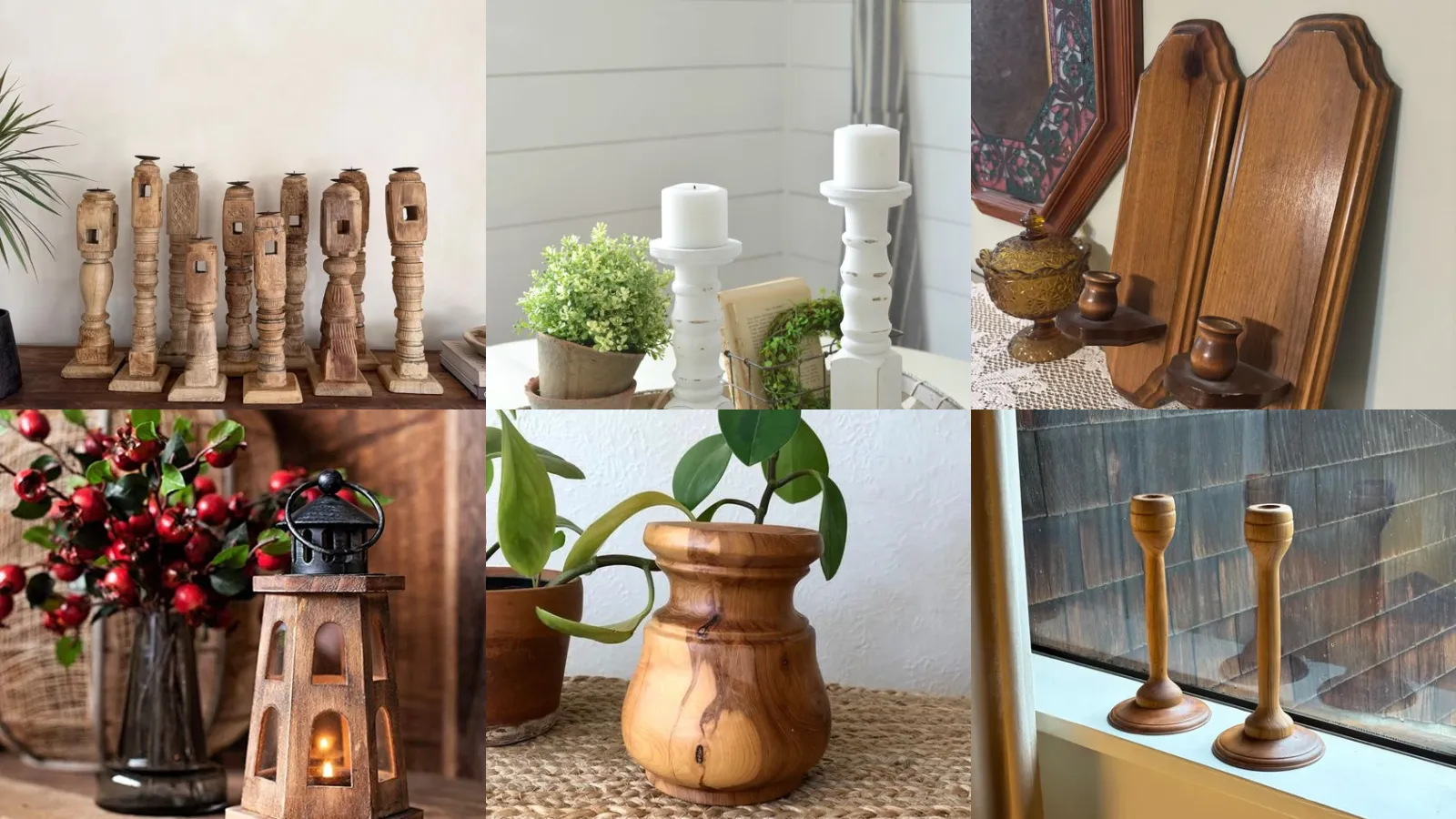 20+ Stunning Vintage Candle Holder Wood Ideas That Transform