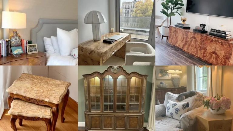 20 Burl Wood Furniture Ideas and Pretty Room Pairings
