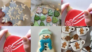 20 Christmas Cookie Decorating Ideas With Snowflakes, Trees and Cute Details