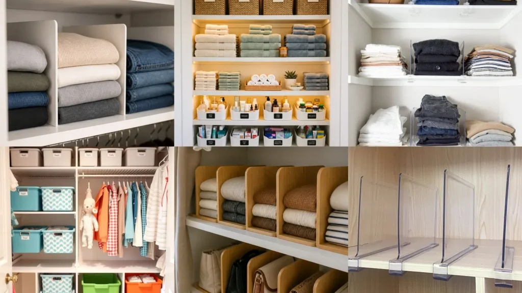 20 Closet Shelf Organization Ideas for Clothes, Bags and Linens