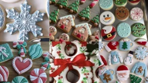 20 Decorated Christmas Cookies Ideas With Trees, Bows and Snowflakes