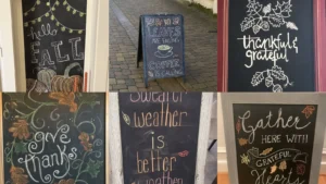 20 Fall Chalkboard Art Ideas With Pumpkins, Leaves and Pretty Lettering