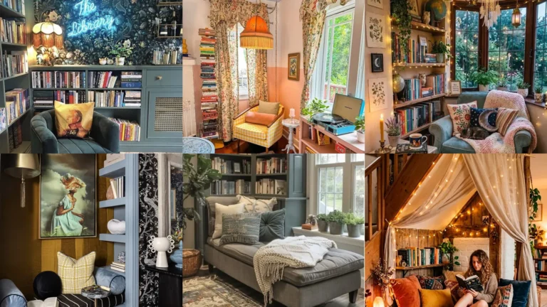 20 Maximalist Reading Nook Ideas With Color, Books and Pattern