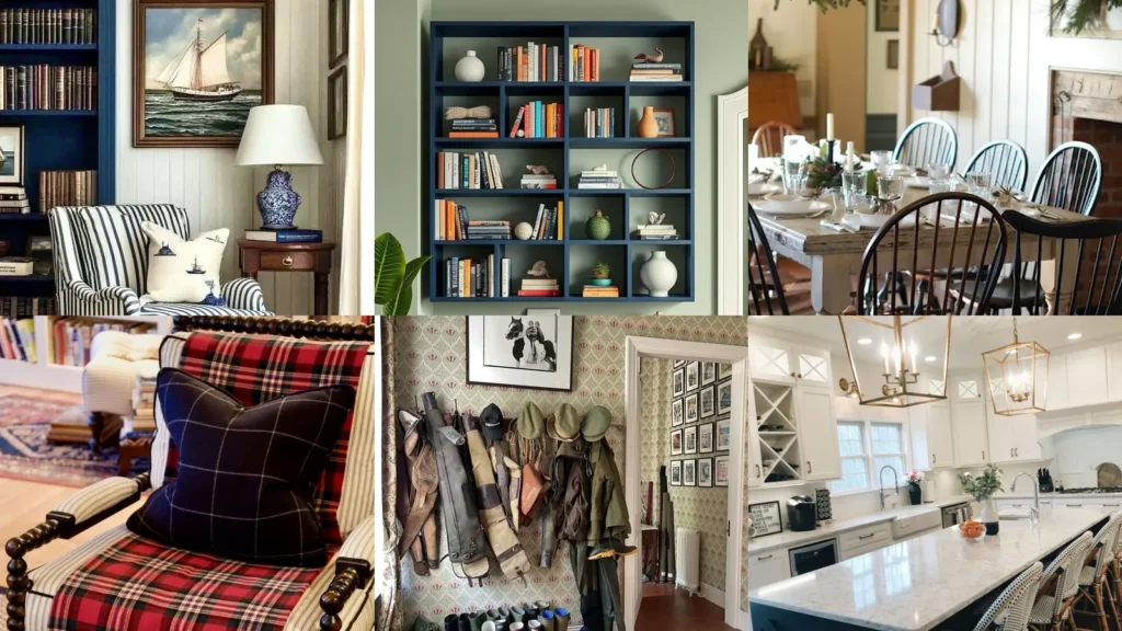 20 New England Preppy Decor Ideas With Stripes, Plaid and Coastal Details