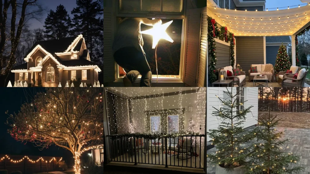 20 Outdoor Christmas Lights Ideas for Your Porch, Patio and Yard