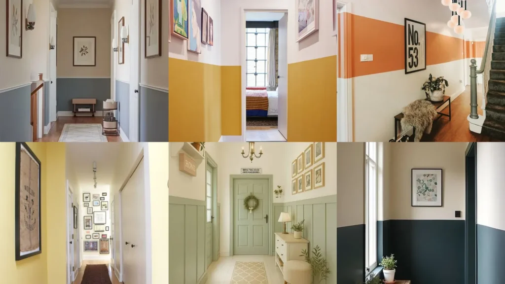 20 Painted Hallway Ideas With Pretty Colors and Playful Details