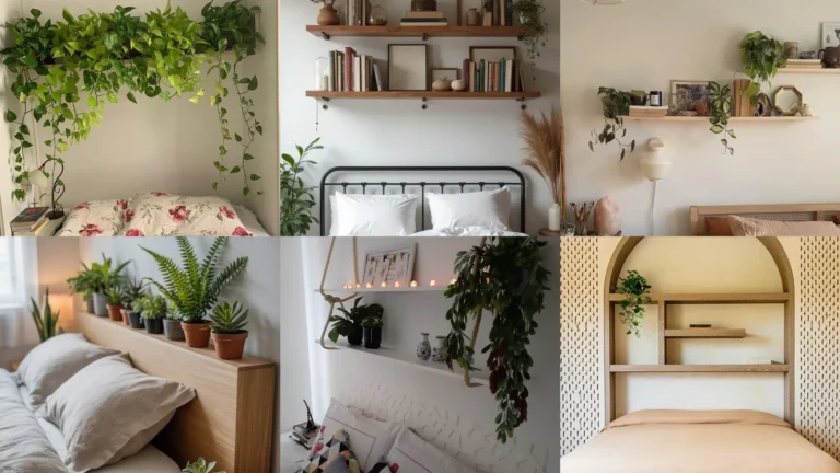 20 Plant Shelf Above Bed Ideas and Pretty Bedroom Displays