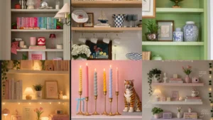 20 Preppy Shelf Decor Ideas With Pink, Pattern and Pretty Details