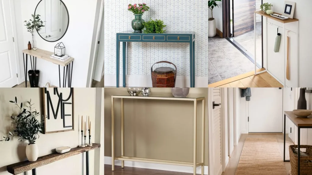 13+ Slim Console Entryway Ideas That Transform Tiny Spaces