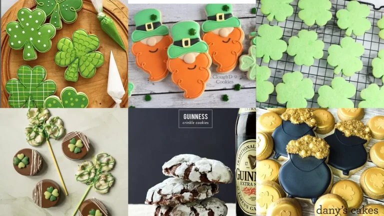20 St Patricks Day Cookies With Shamrocks, Rainbows and Gold